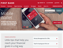 Tablet Screenshot of localfirstbank.com